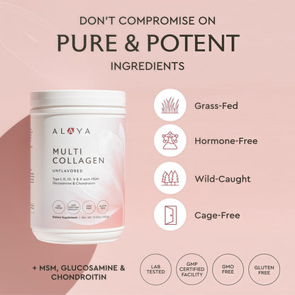 Alaya Multi Collagen Powder Supplement 40 Servings